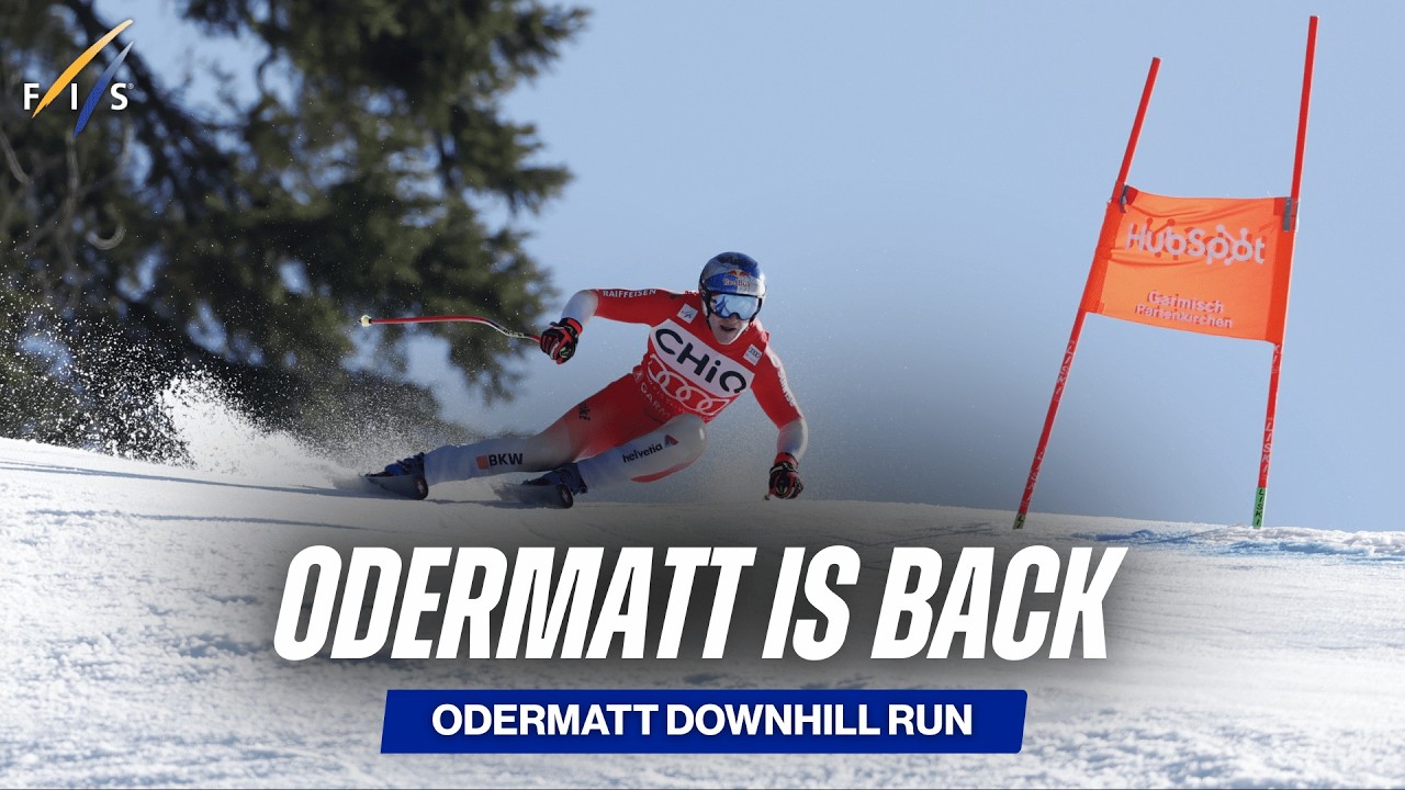 Odermatt's Downhill Winning Run in Garmisch-Partenkirchen | FIS Alpine
