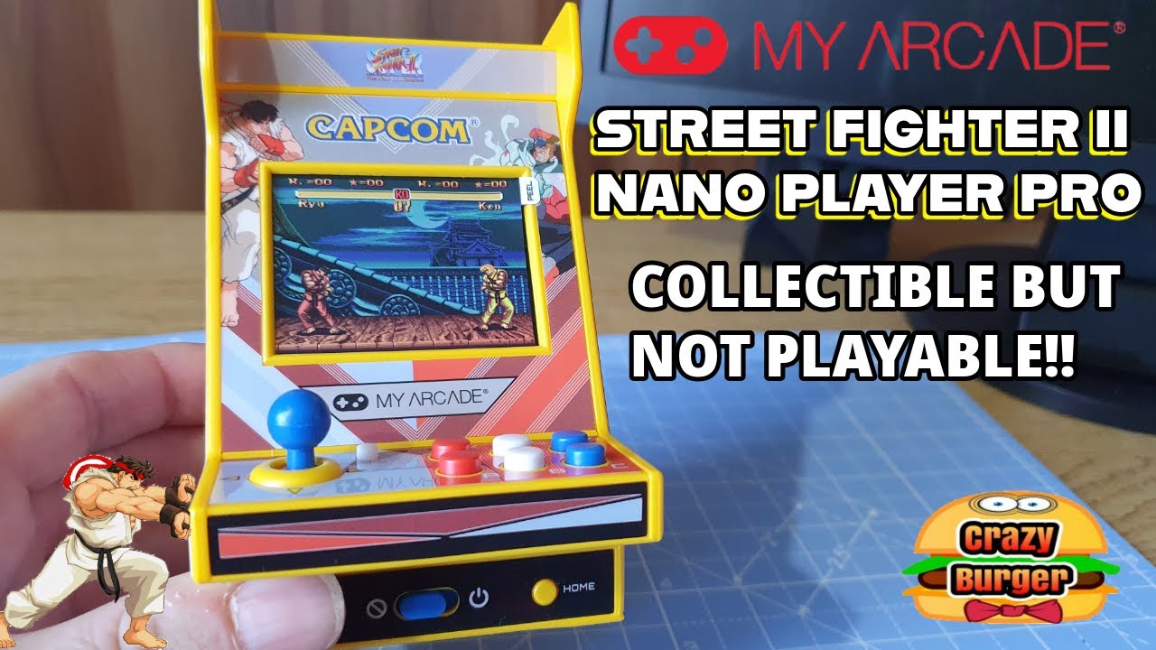 Street Fighter 2 My Arcade Nano Player Pro - Nice Collectible BUT NOT Playable!