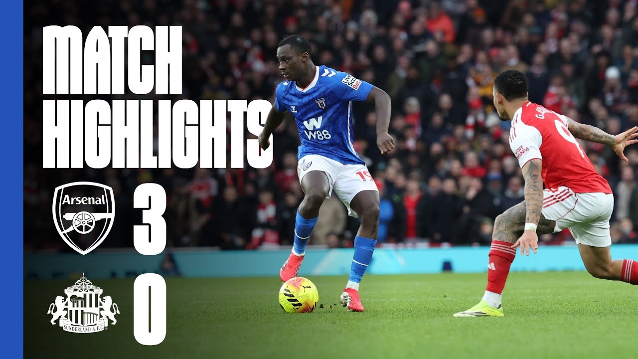 Defeat at the Emirates Stadium | Arsenal 3 - 0 Sunderland AFC | Premier League Highlights