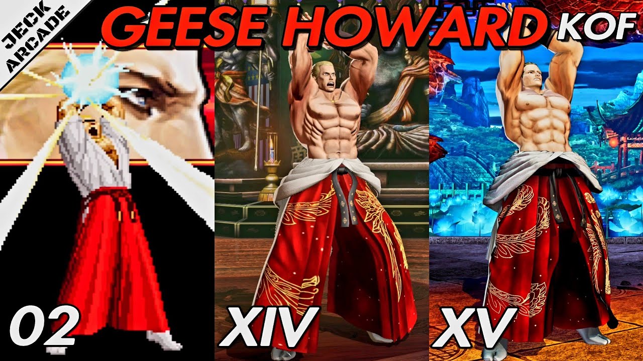 Quick Comparison - Geese Howard - KOF XV vs XIV vs 2002 um
