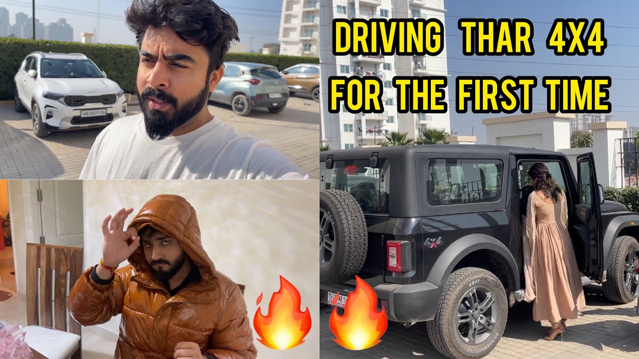 Ruchi Driving her new Thar for the first time🔥🔥 || Manish Sharma