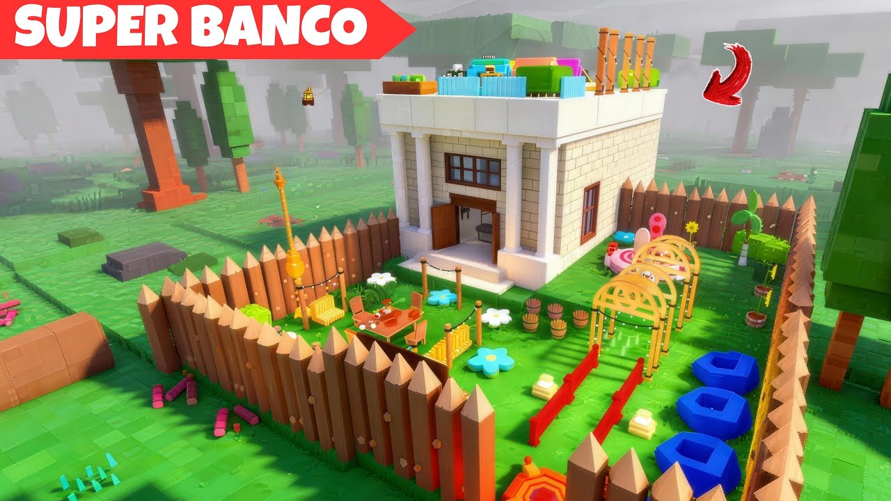 USEI ADMIN E TRANSFORMEI O BANCO EM UMA FORTALEZA NO 99 NOITES NA FLORESTA!