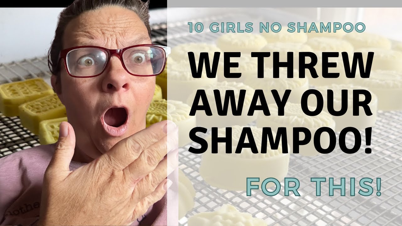 Making shampoo bars for my LARGE FAMILY of 14+
