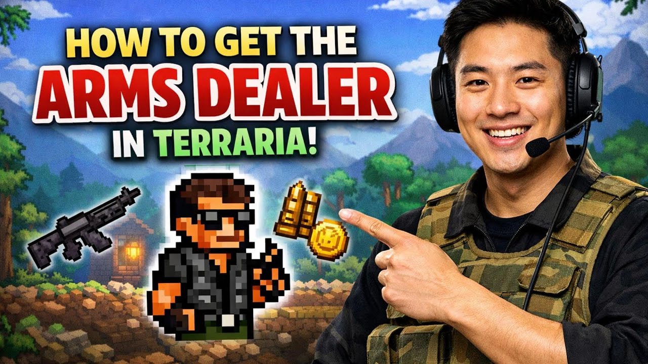 How to GET the ARMS DEALER in Terraria (Step by Step)