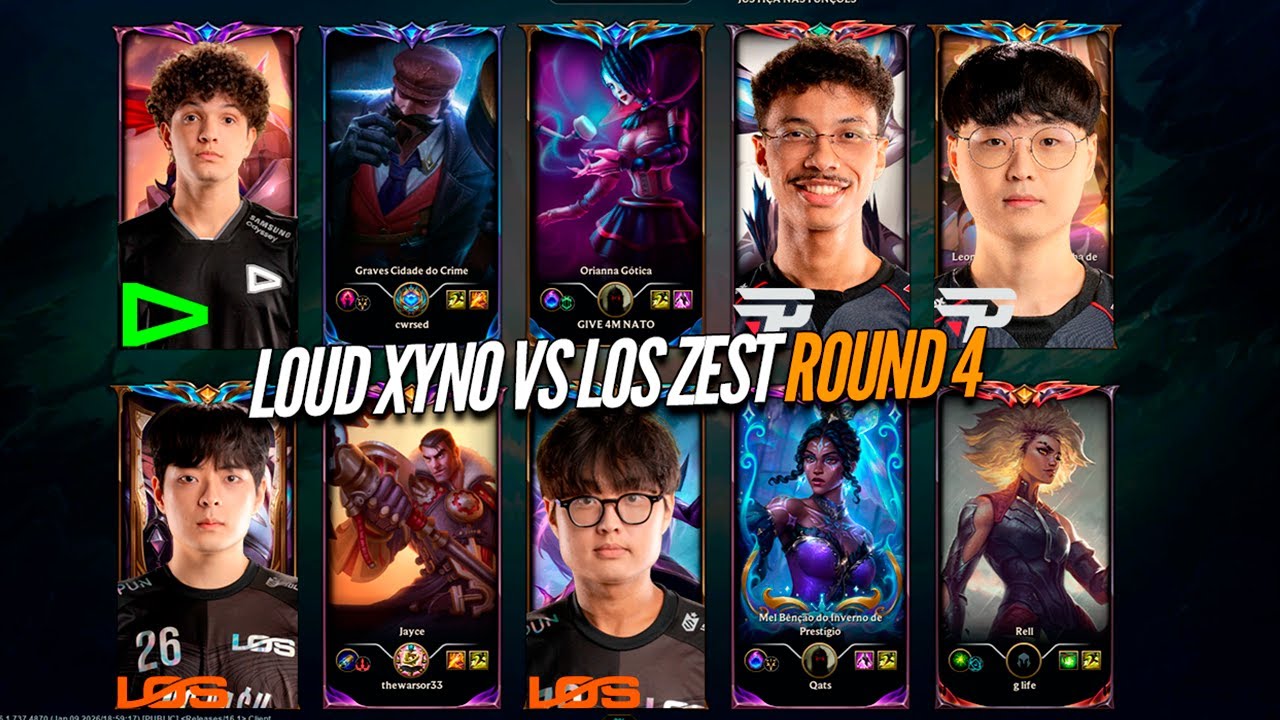 LOUD XYNO vs LOS ZEST, LOS FEISTY, PAIN MARVIN e PAIN KURI - DUELO de CBLOL 2026