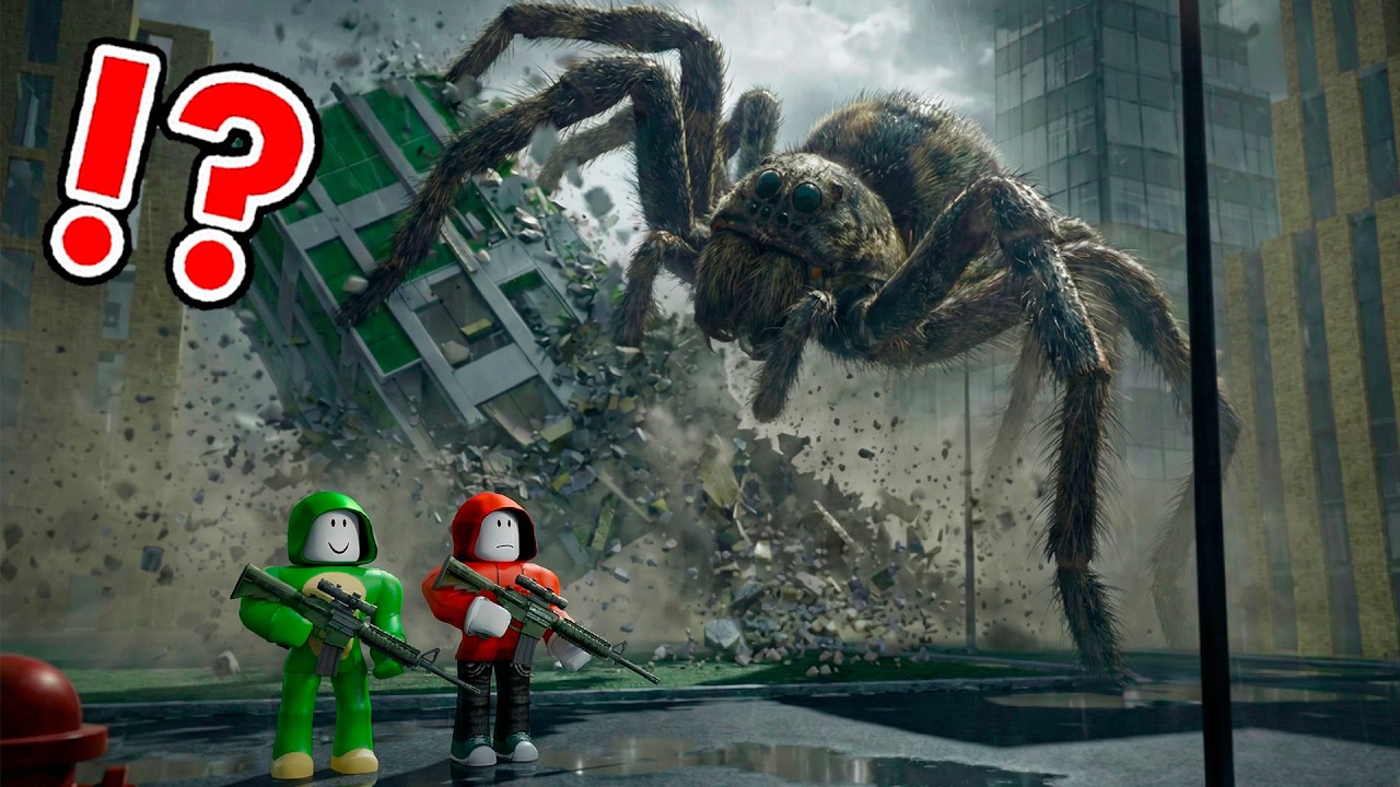 JJ and Mikey Versus GIANT SPIDERS? KILL SPIDERS! - Mikey Roblox Super