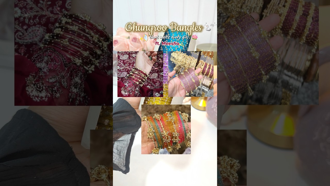 Viral Kashmiri Bangles From Meesho 😍✨#bangles #shorts #meeshofinds #trending #wedding #eid#jewellery