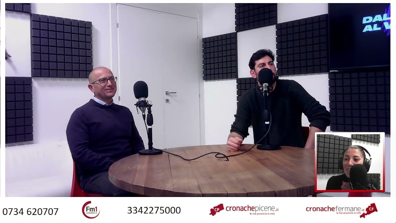 Il presidente della Fondazione Marche Cultura film commission, Andrea Agostini, con Nikola Brunelli