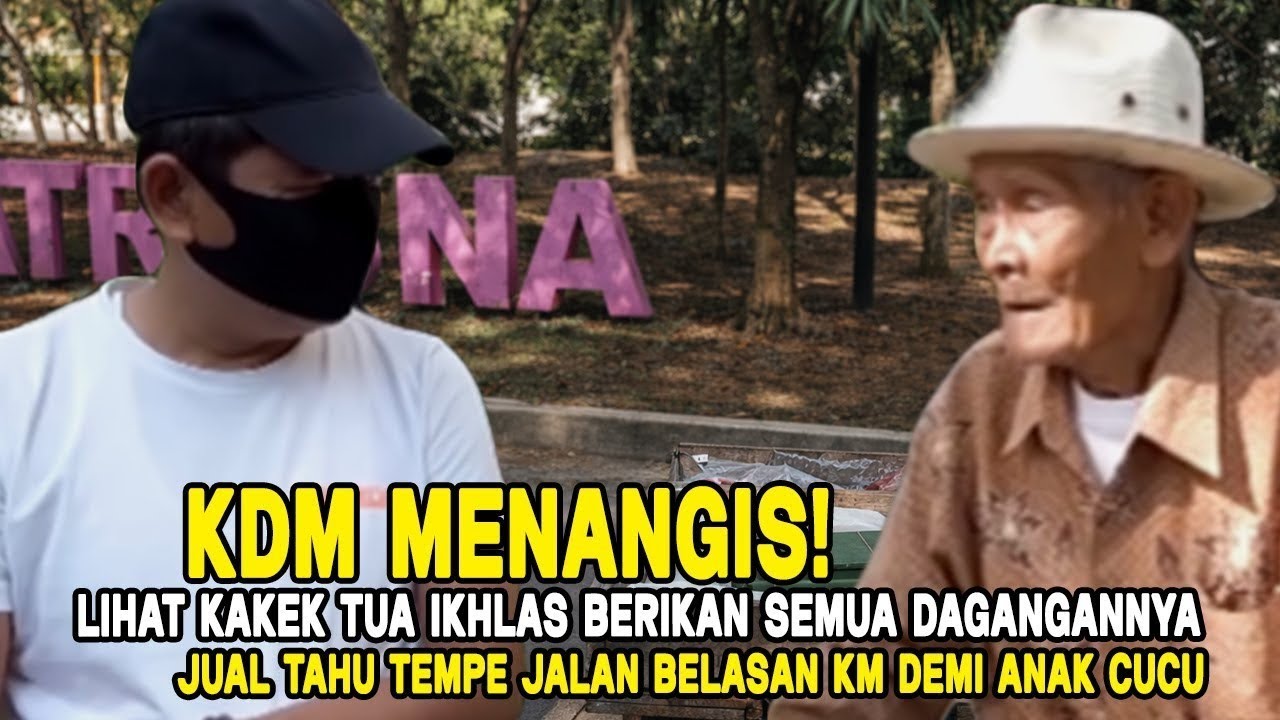 KDM MENANGIS‼️LIHAT KAKEK PARUHBAYA DORONG GROBAK BELASAN KM, BIKIN HATI KDM HANCUR