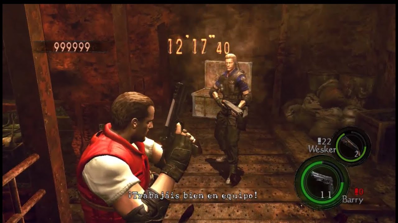Resident evil 5 Mercenaries united barry stars/wesker stars 1109k prision 