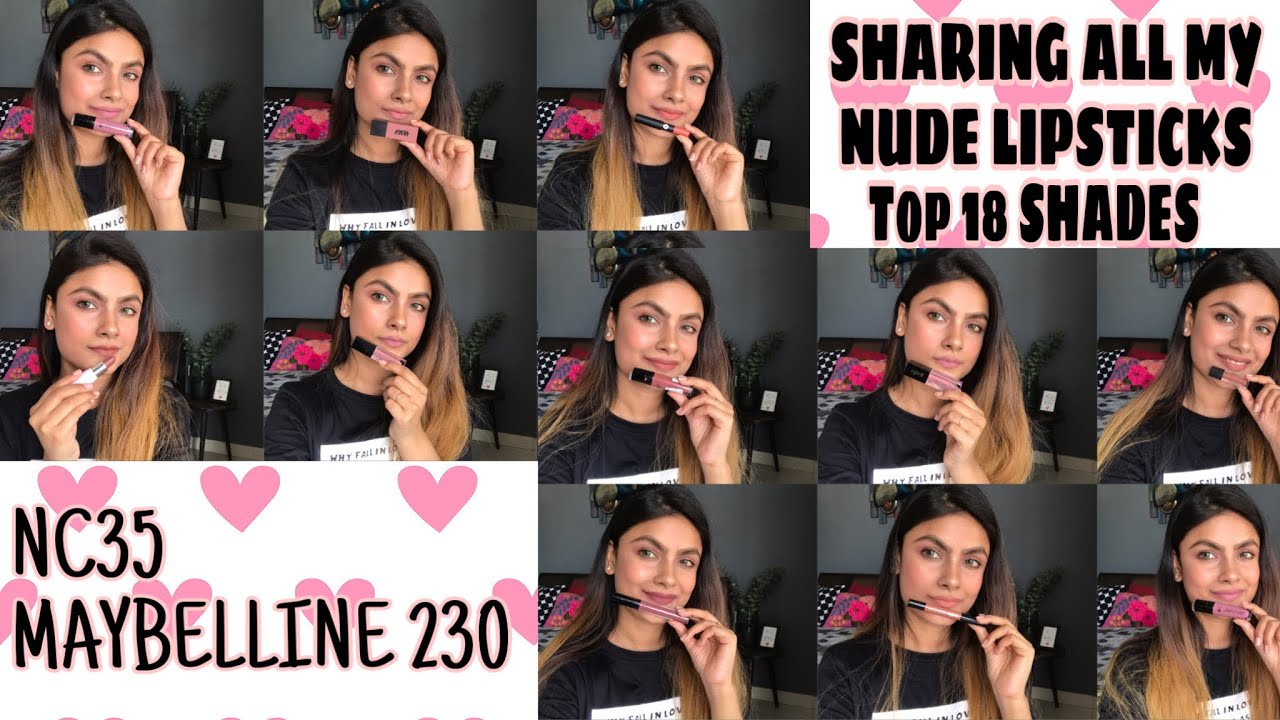 BROWN NUDE LIPSTICKS 2020 | My Collection Vol.01 #nudelipsticks