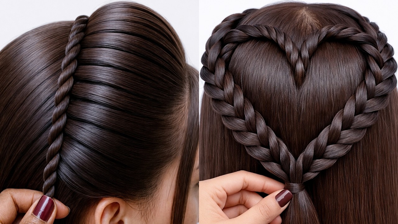 Simple & Beautiful Hairstyle Tutorial | Elegant Hairstyle For Girls | Hair Style Girl