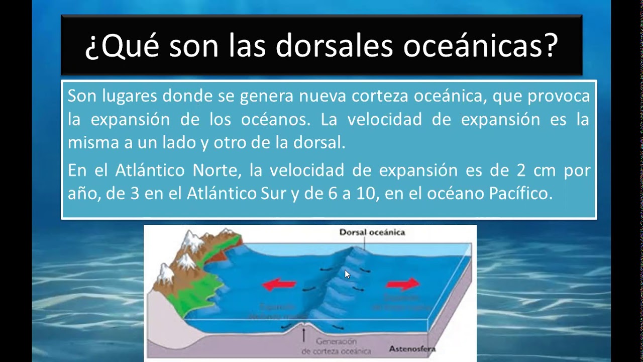 Ciencias naturales: Expansión del océano 7° básico
