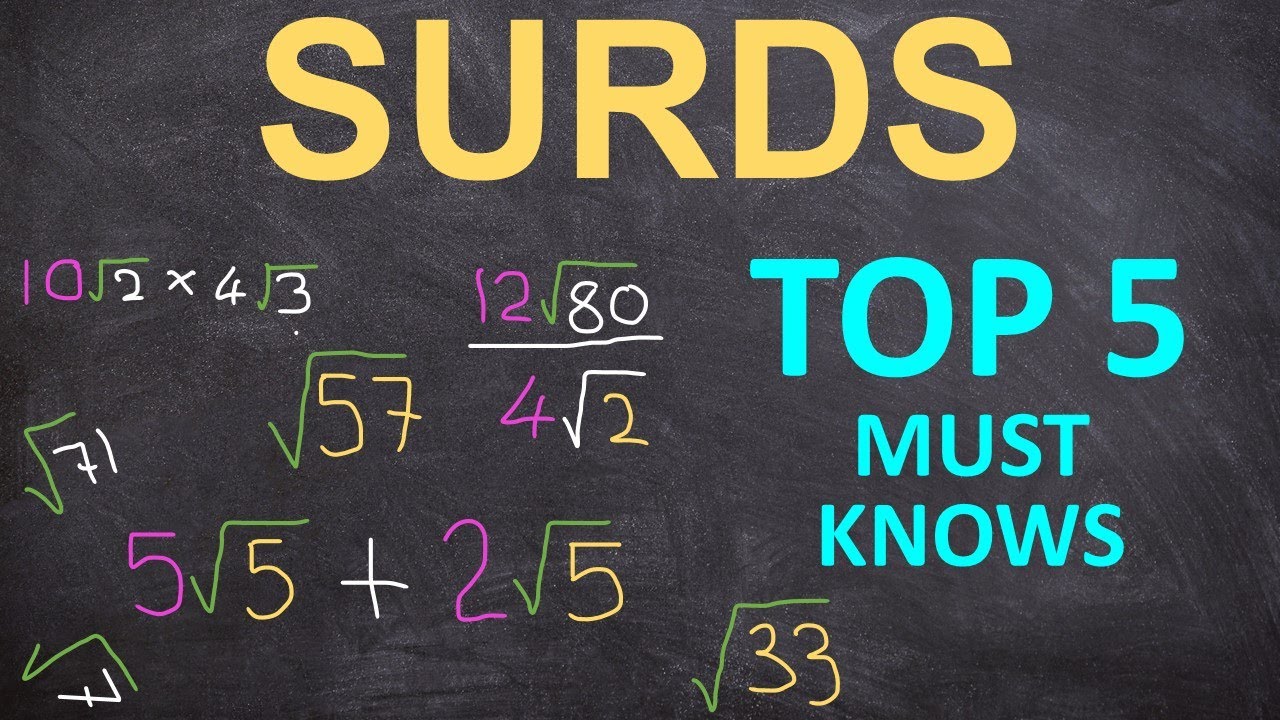 SURDS | TOP 5 MUST KNOWS ABOUT SURDS