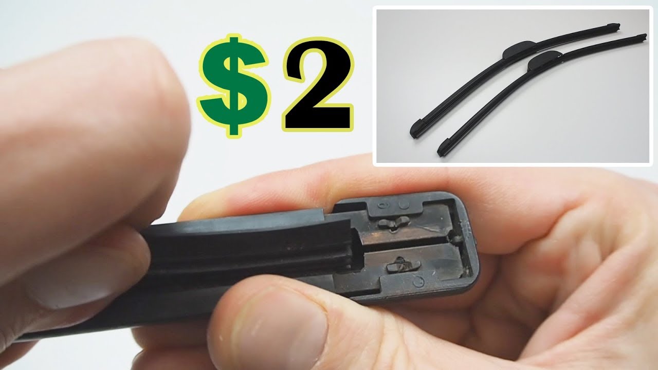 How to Replace Windshield Flat Wiper Blade Rubber Refill Bosch Valeo
