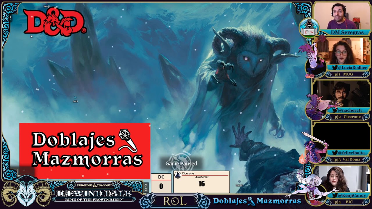 [Español] Icewind Dale: Rime of the Frostmaiden Ep1 + actores de doblaje
