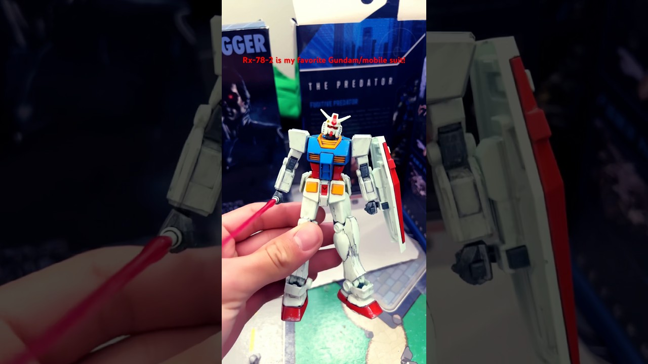 RX-78-2 всегда будет моим любимым Гандамом 🤖🔥 #Короткометражки #фигурка #стопмоушн #фотографияигр...