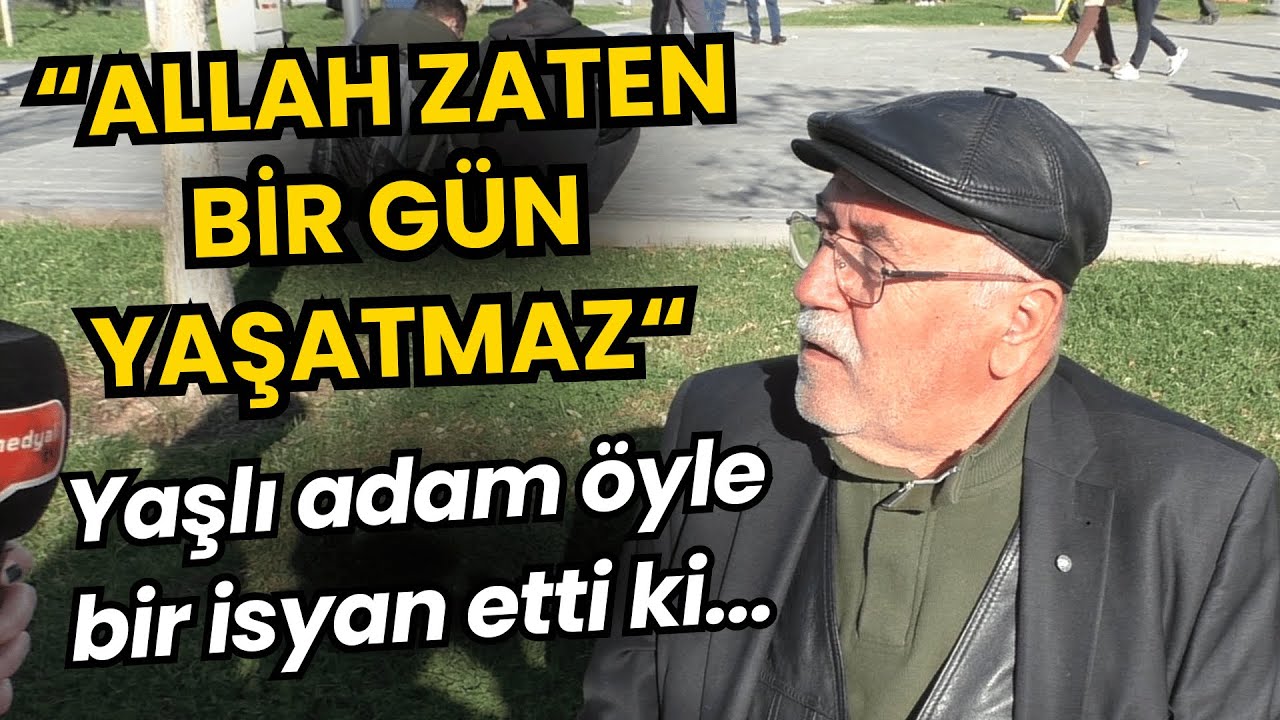 &ldquo;Allah zaten bir g&uuml;n yaşatmaz!&rdquo; | Emekli sokakta isyan etti