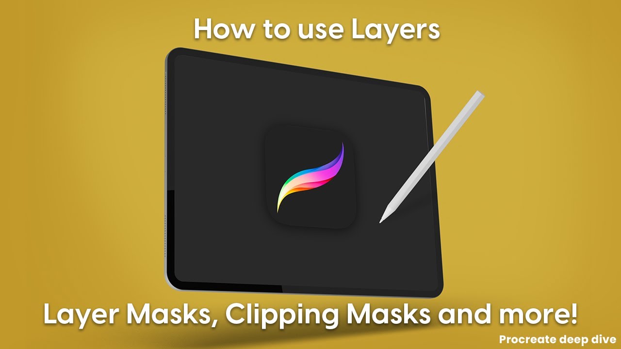 Procreate Tutorial for Beginners - Layer Masks, Clipping Masks, Drawing Assist and More