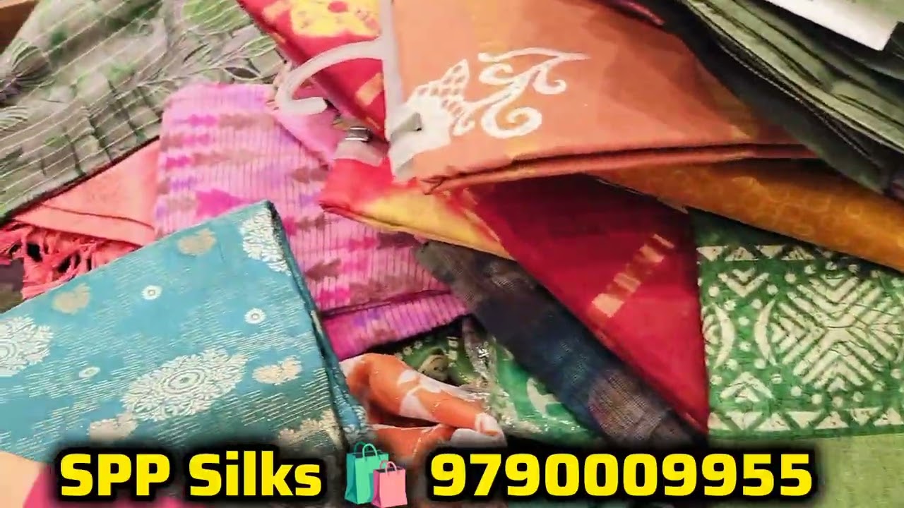 ‼️பட்டைய கிளப்பும் விலையில் SPP Silks Oppanakaara street coimbatore Ramzan special sarees 🥰