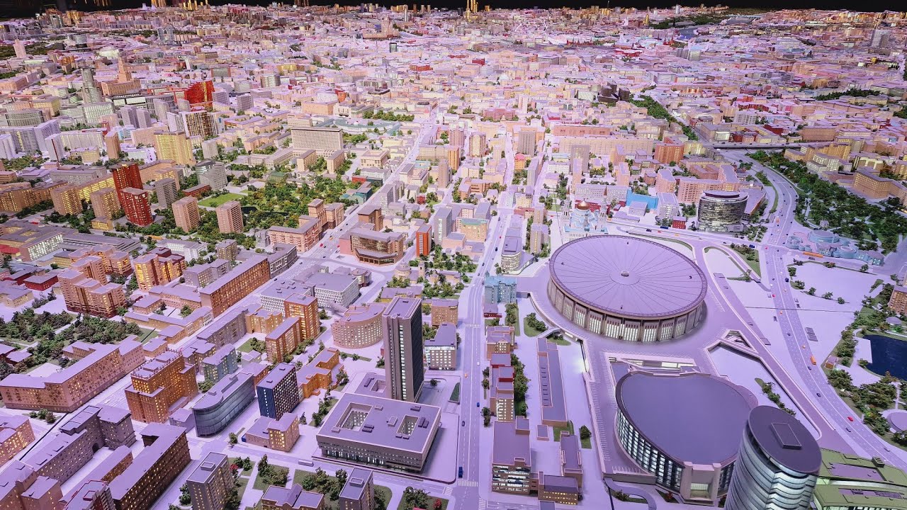 Москва, Архитектурный интерактивный Макет на ВДНХ.