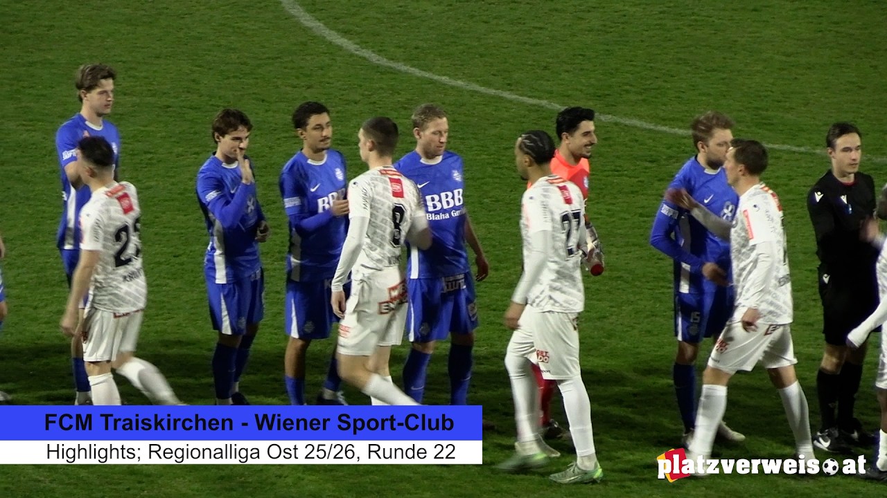 Highlights Traiskirchen - Wiener Sport-Club; Regionalliga Ost 2025/26; Runde 22