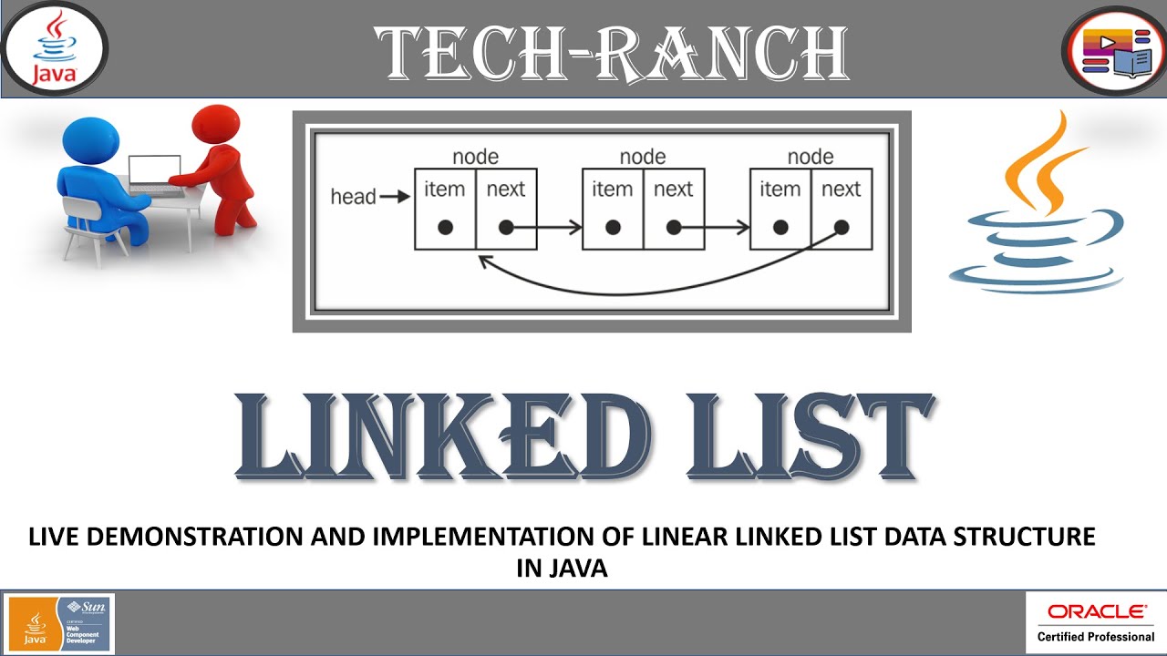 Live demonstration & implementation of Singly Linked List using Java | Data Structure | @TechRanch