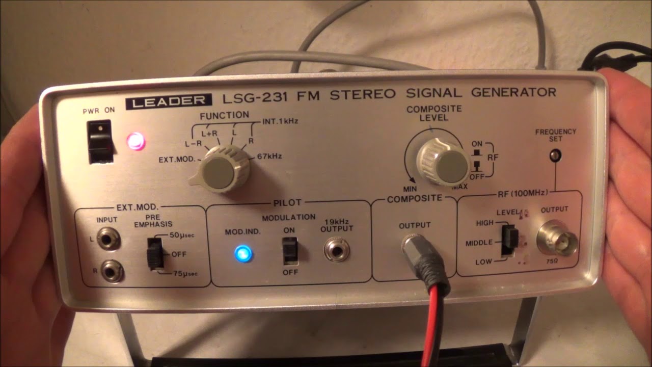 Leader LSG-231 FM Stereo Generator Overview
