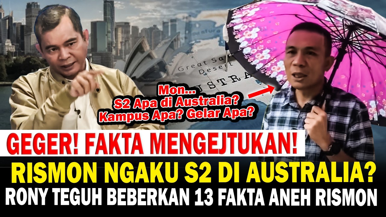 GEGER! Fakta Mengejutkan Rismon Mengaku Ternyata S2 di Australia?