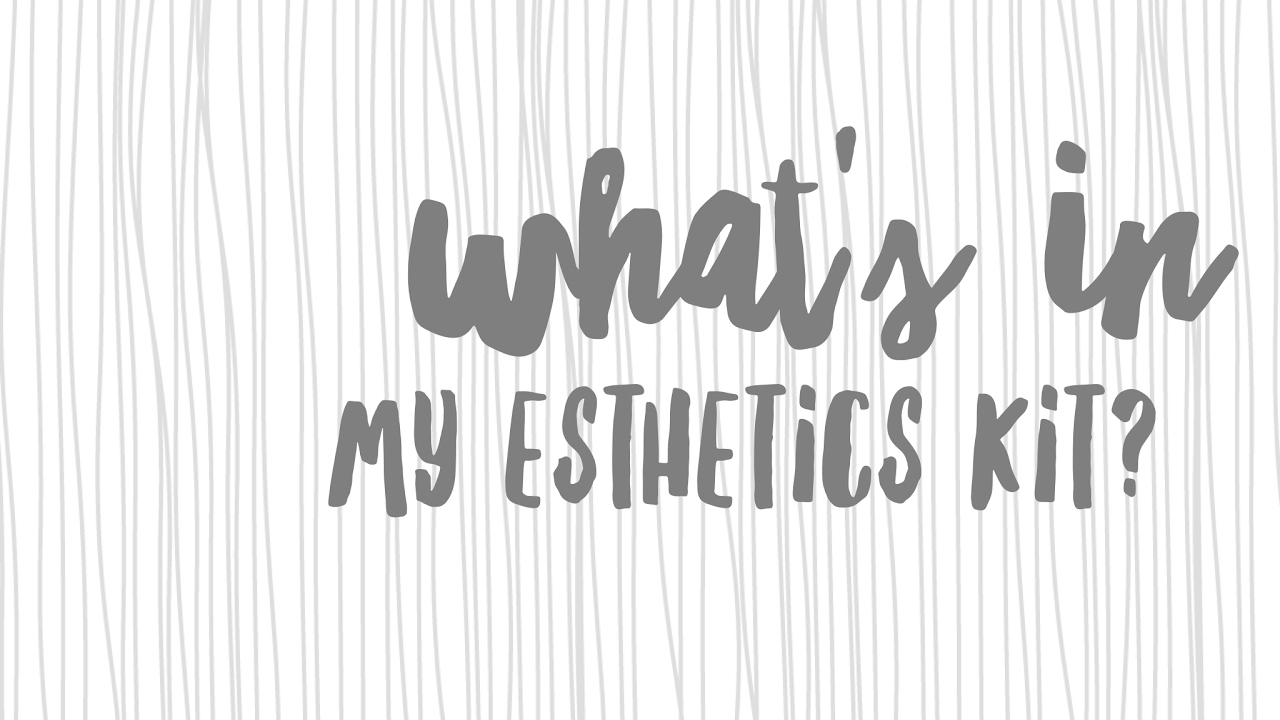 What's In My Esthetics Kit? Kenneth Shuler 2017