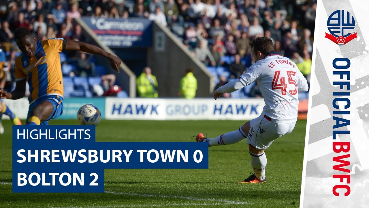 HIGHLIGHTS | Shrewsbury Town 0-2 Bolton