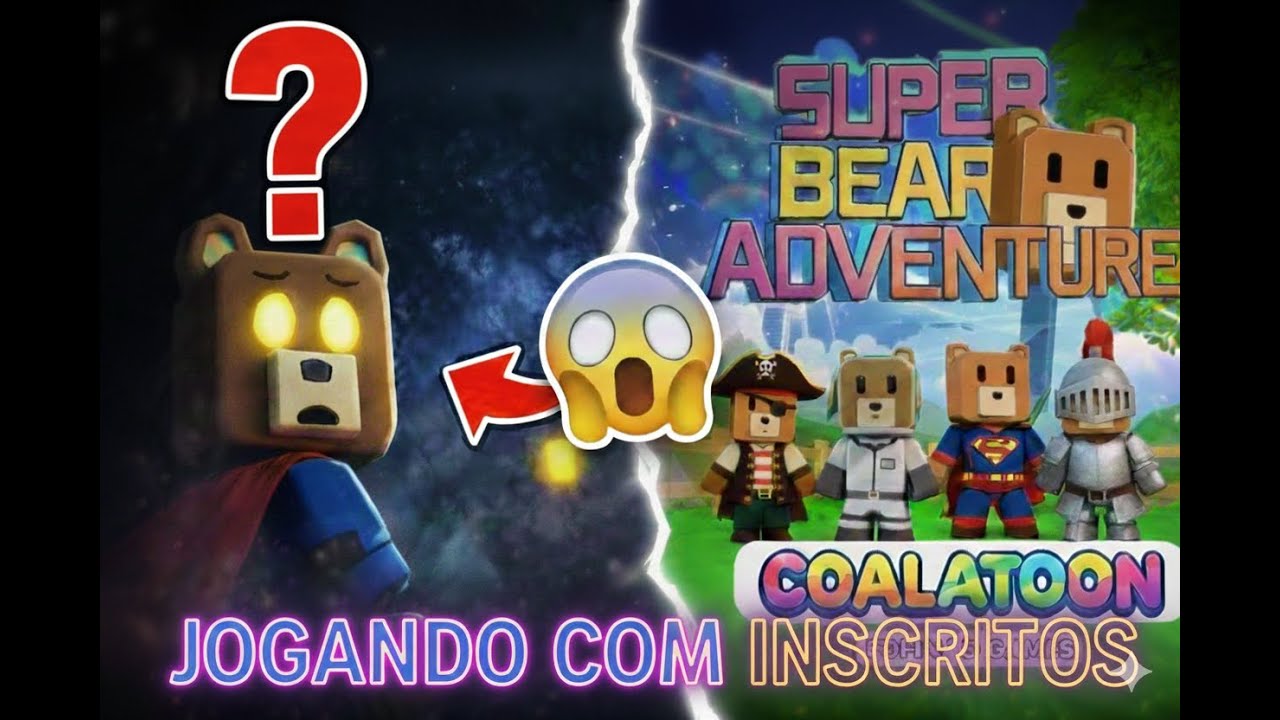 🔴 AO VIVO: Super Bear Adventure com INSCRITOS! Vem jogar comigo agora 🐻✨#superbearadventure #live