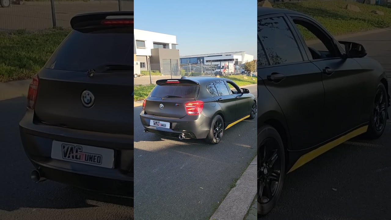 Bmw 118i epic exhaust sound with a Downpipe 🔥🚀
