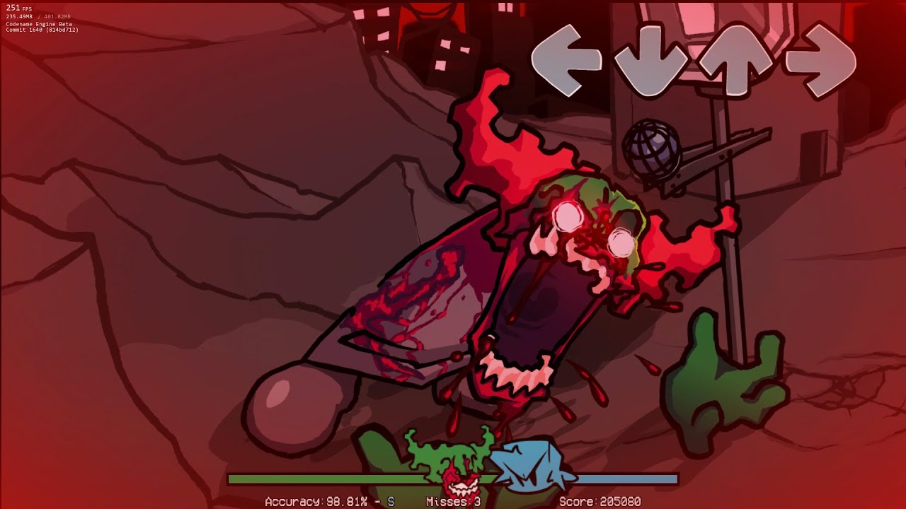 Friday Night Funkin': Vs. Tricky One Shot - Madness ERECT
