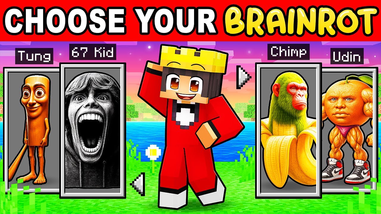 Minecraft, But You Can CHOOSE YOUR BRAINROT…