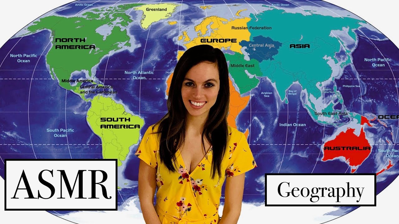 [ASMR] Continents Lesson Plus Trivia - Teacher Roleplay