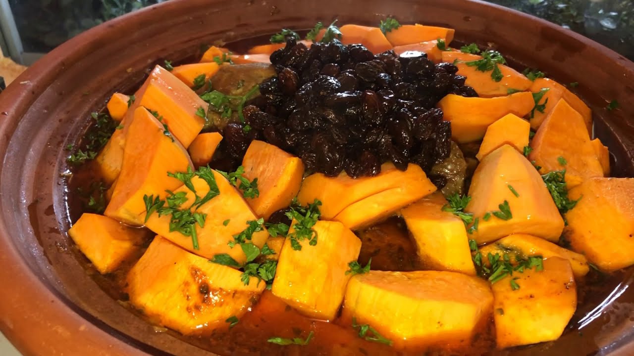 Tajine de viande et patates douces 🍠 facile et rapide ( طاجين اللحم و البطاطس الحلوة لذة لا تقاوم )