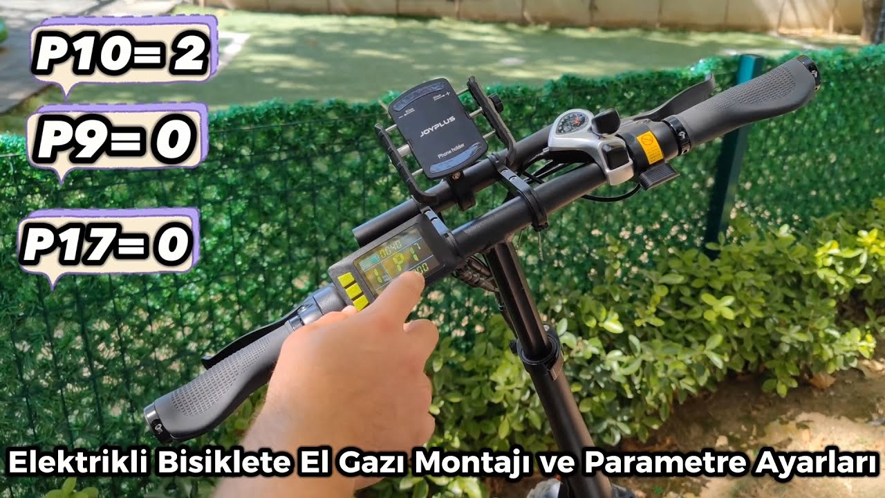Elektrikli Bisiklete El veya Parmak Gazı Montajı ve Gerekli Parametre Ayarları