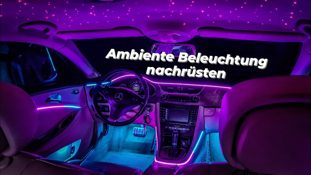 Ambientebeleuchtung nachrüsten in jedem Auto / RGBIC RGB full LED Ambient light / Letronix / w219