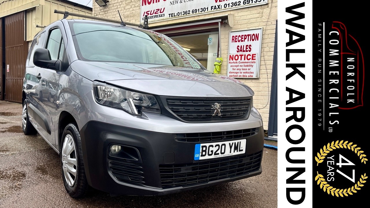 Walk around video for a Peugeot Partner 1000 1.5 BlueHDi 100 Professional Van