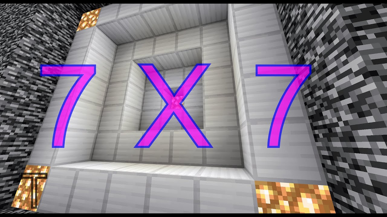 Tutorial: Simple & Ultra-Compact, Bedrock 7x7 Double Vault Door #minecraft #redstone  #tutorial
