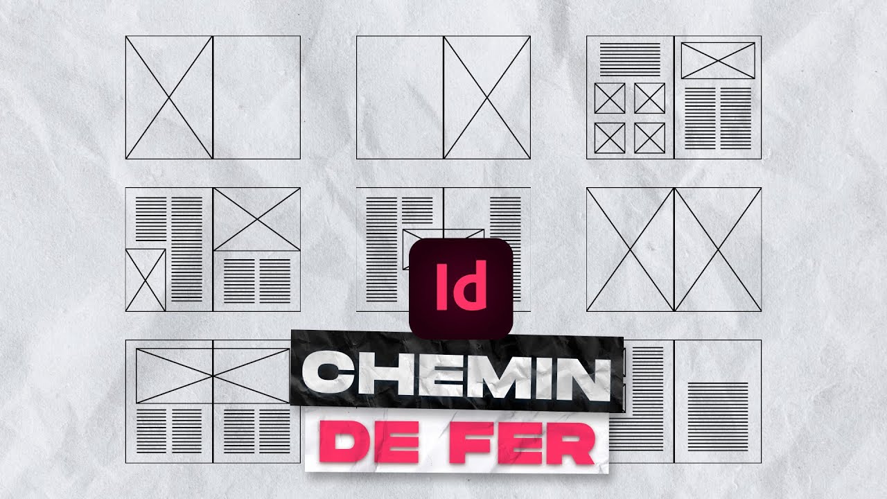 Créer un chemin de fer dans InDesign CC