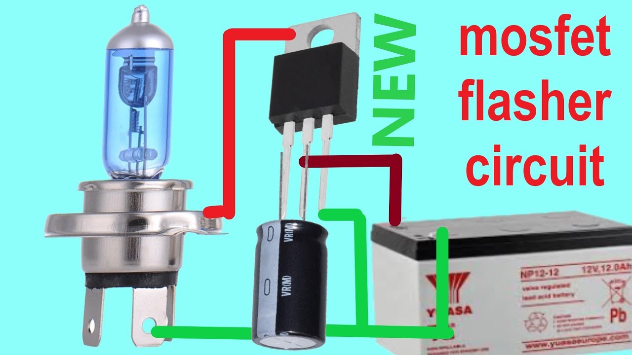 Простая схема мигания Mosfet - новая крутая идея