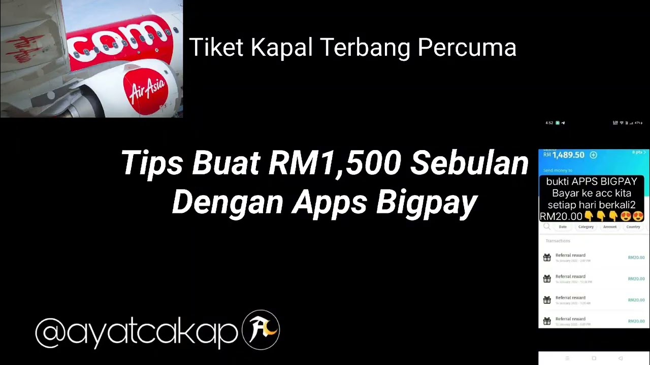 Buat RM1,500 Sebulan Dengan Apps Bigpay