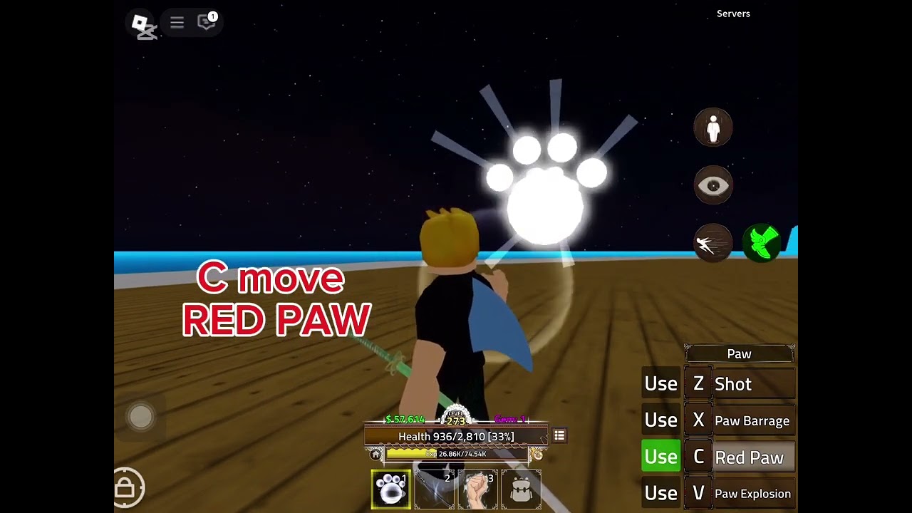 Paw fruit showcase king legacy