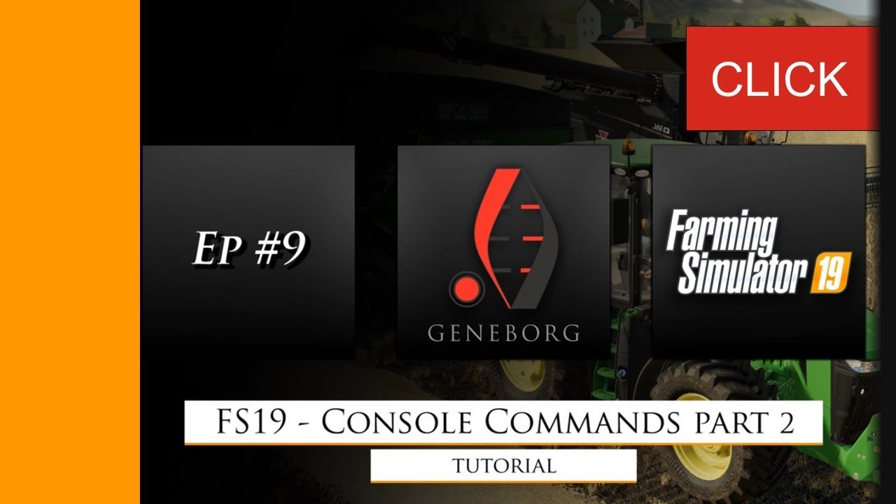 Farming Simulator 19 - Console Commands part2 [eng]