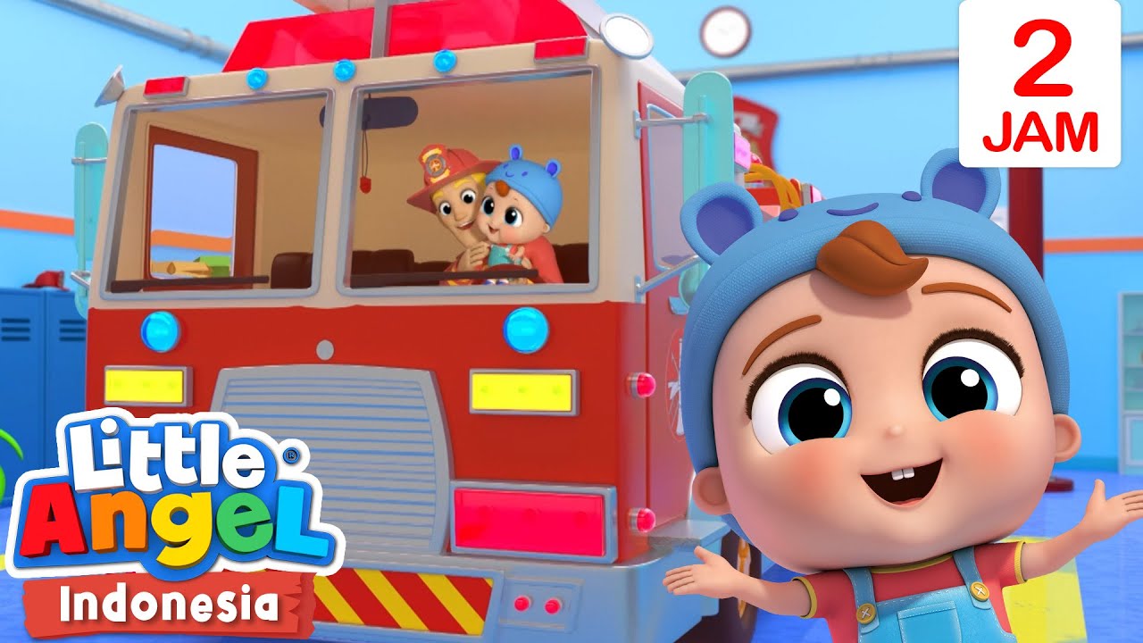 👨‍🚒Bertemu Pemadam Kebakaran🚒 | Little Angel Bahasa Indonesia | Kartun Anak