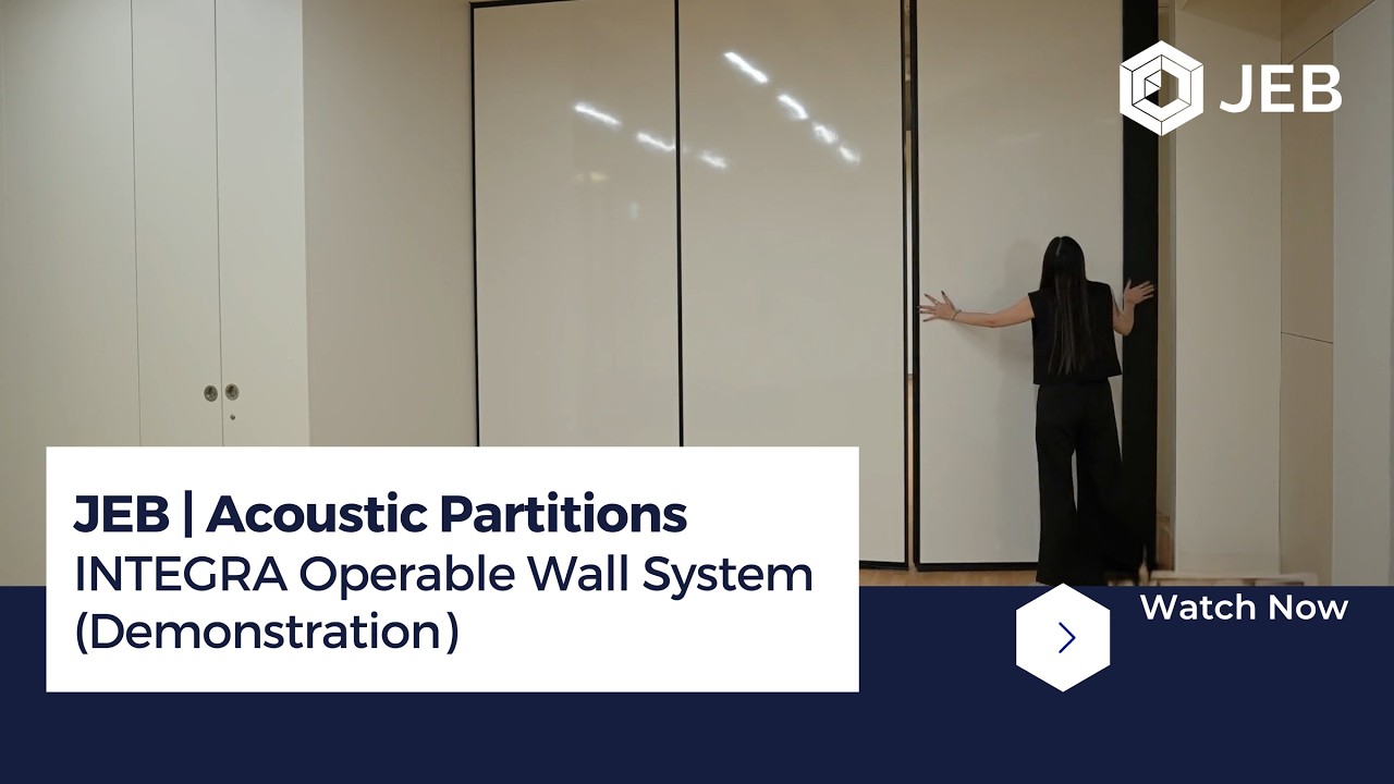 JEB | Acoustic Partitions | INTEGRA Operable Wall System | Demonstration