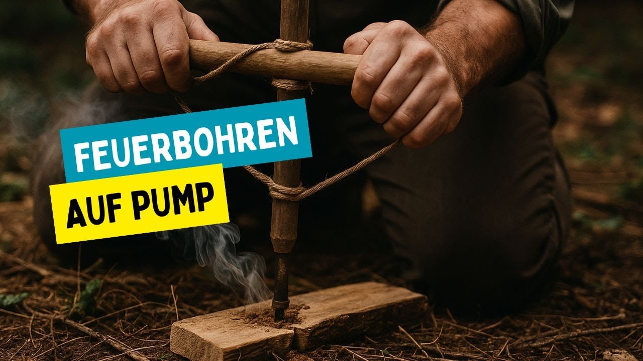 Pumpenbohrer | Ein Bushcraft-Experiment | Feuerbohren