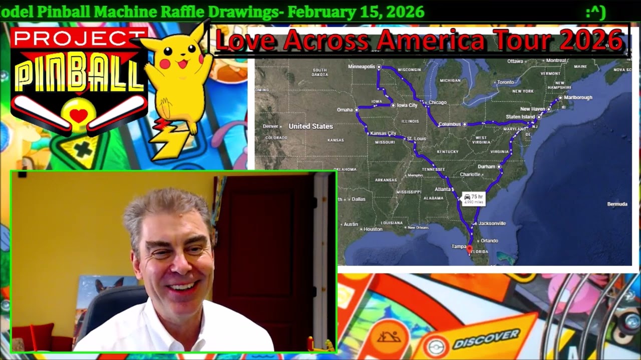 Project Pinball Charity's 2/15/26: 1-2-3 Pok&eacute;mon LEs, Premium & Pro Pinball Machine Raffle Drawings
